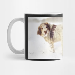 Spinone in a Snowstorm Mug